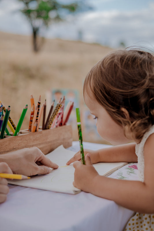 Montessori Wood Pencil Holder for Kids, Pen Hero, Crayon holder, Toddler gift, Artist Desk Organizer