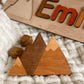Name Puzzle with Mountains and Bears