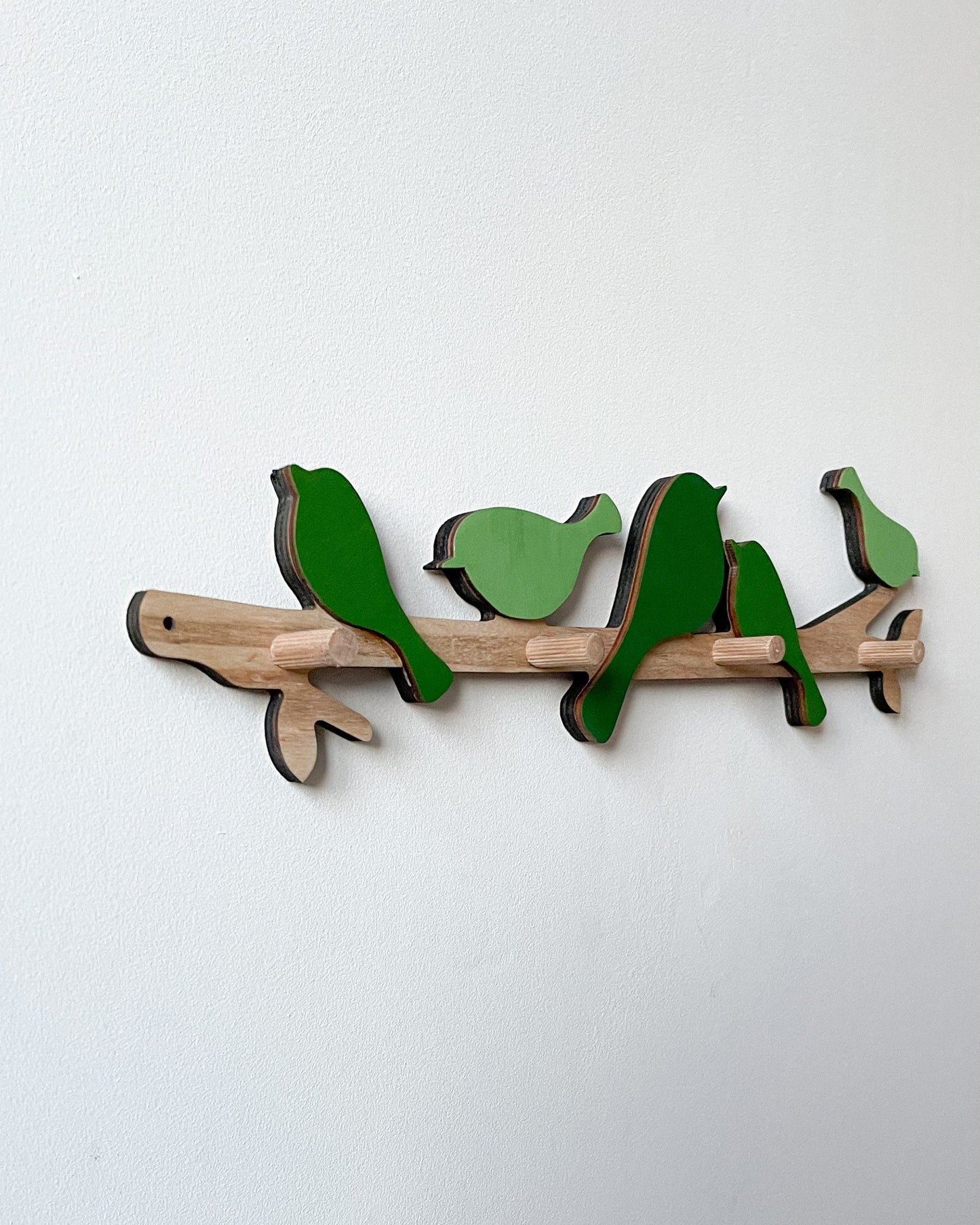 Kids Coat Rack With Hooks - Minimalist Modern Wood Hook with Birds For –  WittleWoodStore