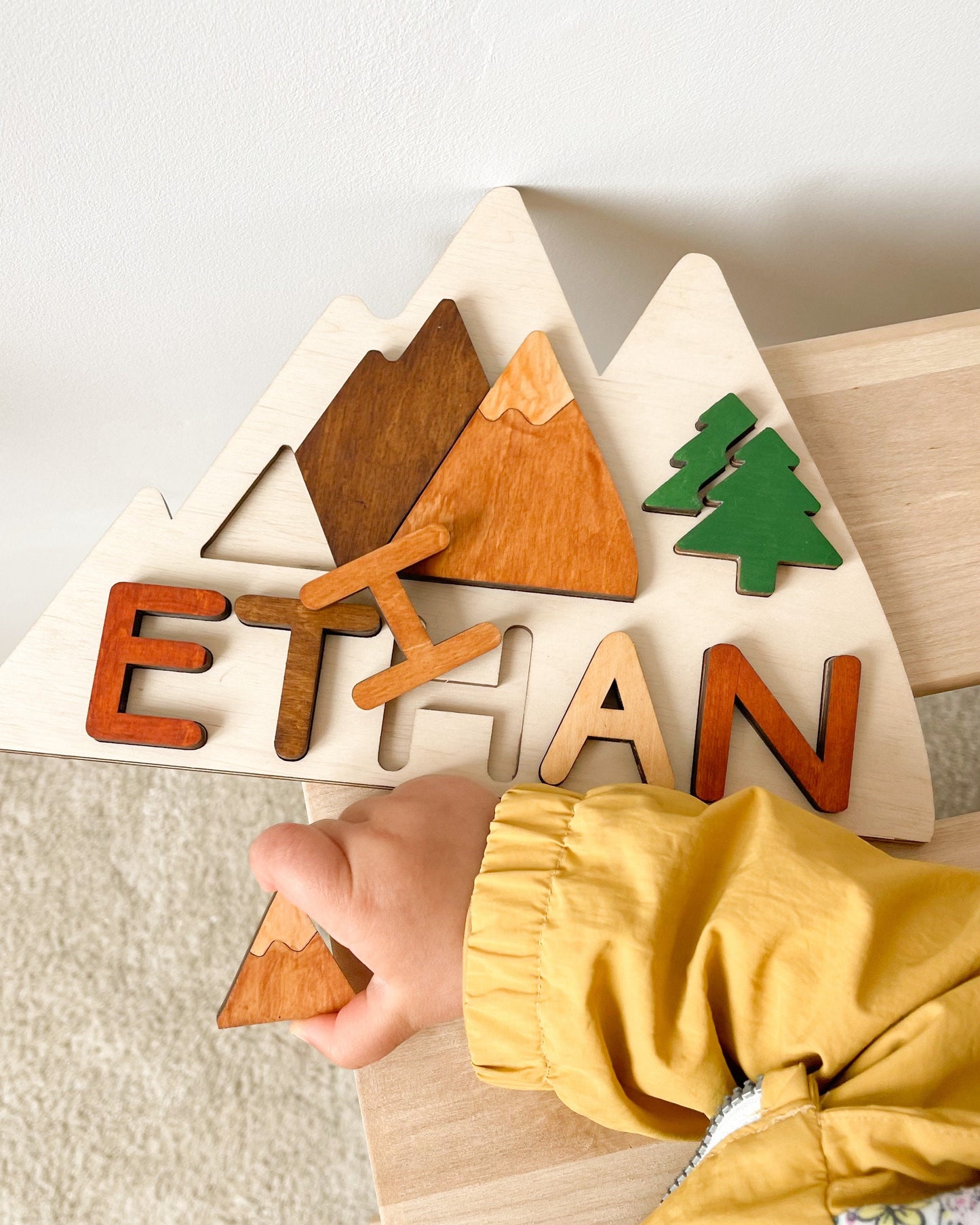 Mountain Personalized Name Puzzle