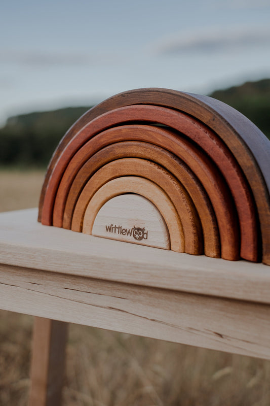 Wooden Rainbow Stacker