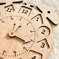 Montessori Clock with Removable Shapes